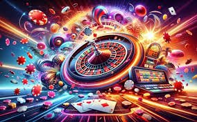 Sebuah layar smartphone menampilkan platform hiburan sports dan casino dengan tata letak user-friendly